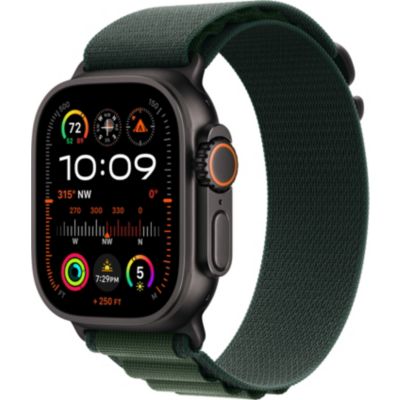 Location Montre connectée APPLE WATCH Ultra 2 49mm Noir / Vert Loop S Cellular