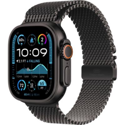 Location Montre connectée APPLE WATCH Ultra 2 49mm Noir / Milanais Loop S Cell