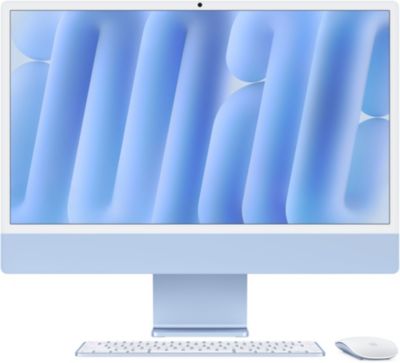 Ordinateur Apple IMAC 24' M4 16Go 256Go CPU 8 GPU 8 Bleu