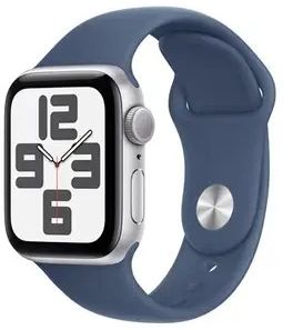 Montre connectée APPLE WATCH SE 44mm Argent/Denim S/M