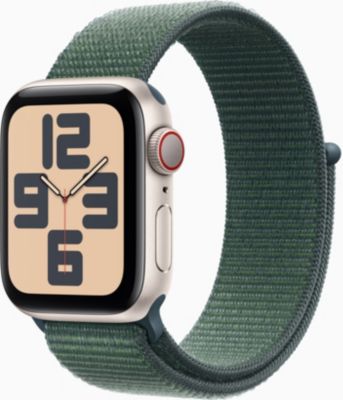 Montre connectée APPLE WATCH SE 40mm Lumière Stellaire/Vert Loop Cell