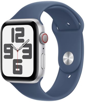 Montre Connectée Apple Watch Se 44Mm Argent/Denim S/M Cellular
