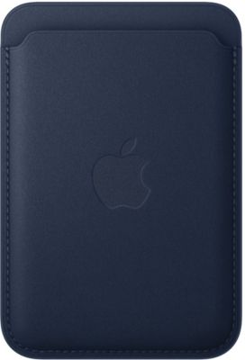 Porte-Cartes Apple En Tissage Fin Bleu