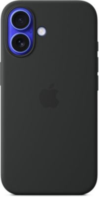 Coque APPLE iPhone 16 Silicone MagSafe Noir
