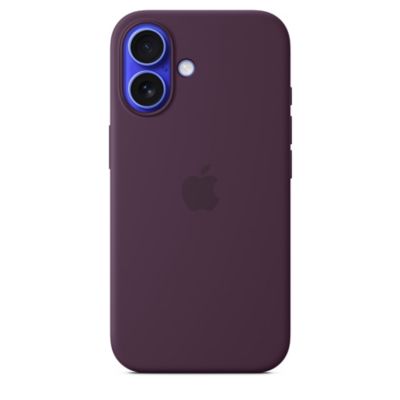 Coque APPLE iPhone 16 MagSafe Prune silicone
