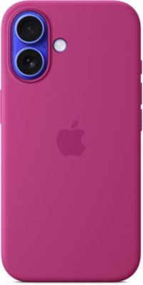 Coque APPLE iPhone 16 MagSafe Fuchsia silicone
