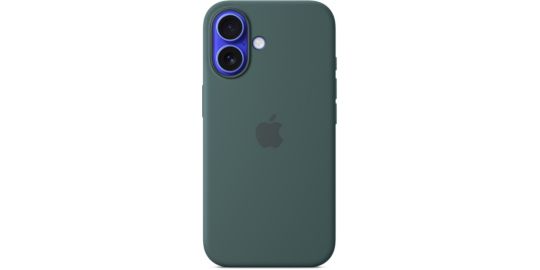 Coque APPLE iPhone 16 MagSafe Vert lacustre Silicone