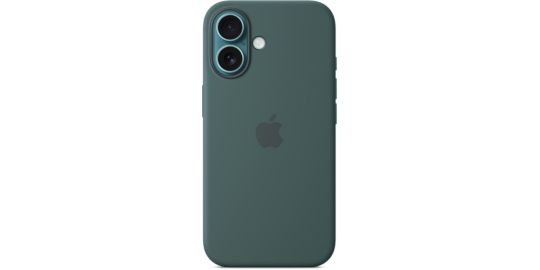 Coque APPLE iPhone 16 MagSafe Vert lacustre Silicone