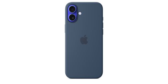 Coque APPLE iPhone 16 Plus MagSafe Denim silicone