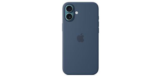 Coque APPLE iPhone 16 Plus MagSafe Denim silicone