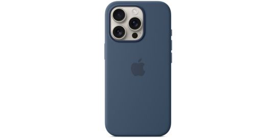 Coque APPLE iPhone 16 Pro MagSafe denim silicone