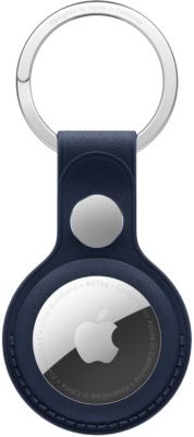 Accessoire tracker Bluetooth APPLE Porte clés en tissage fin AirTag Noir