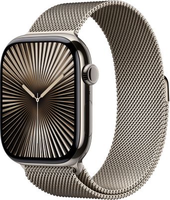 Montre connectée APPLE WATCH Serie 10 46mm Titane Naturel S/M Cell