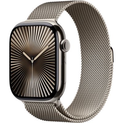 Location Montre connectée APPLE WATCH Serie 10 46mm Titane Naturel S/M Cell