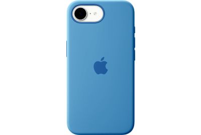 Coque APPLE iPhone 16e silicone Bleu d