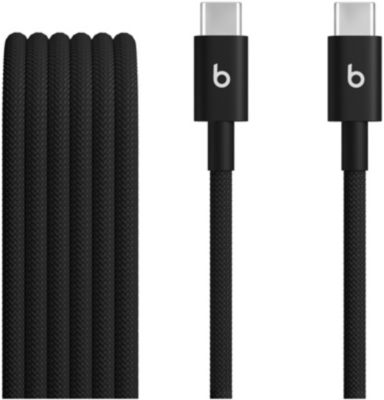 Câble De Charge Beats Tissé Usb-C Vers Usb-C 1M50 Noir Intense
