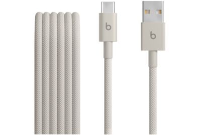 Câble de charge BEATS tissé USB-A vers USB-C 1M50 Gris éclair