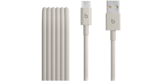 Câble de charge BEATS tissé USB-A vers USB-C 1M50 Gris éclair