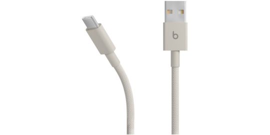 Câble de charge BEATS tissé USB-A vers USB-C 1M50 Gris éclair