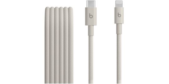 Câble de charge BEATS tissé USB-C vers Lightning 1M50 Gris écl