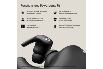 Ecouteurs sport BEATS Powerbeats Fit Noir