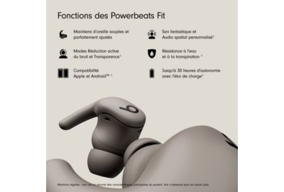 Ecouteurs sport BEATS Powerbeats Fit Gris