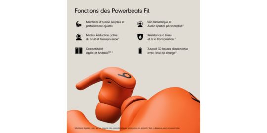 Ecouteurs sport BEATS Powerbeats Fit Orange