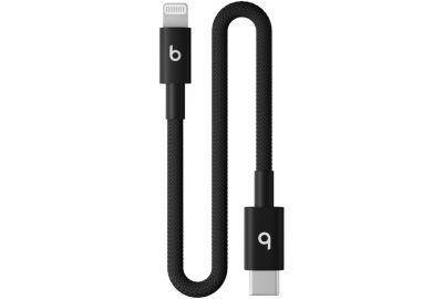 Câble de charge BEATS tissé court USB-C vers Lightning 20 cm N
