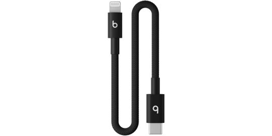 Câble de charge BEATS tissé court USB-C vers Lightning 20 cm N
