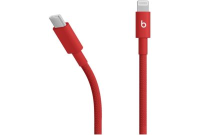Câble de charge BEATS tissé USB-C vers Lightning 1M50 Rouge fl