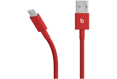 Câble de charge BEATS tissé USB-A vers USB-C 1M50 Rouge flash