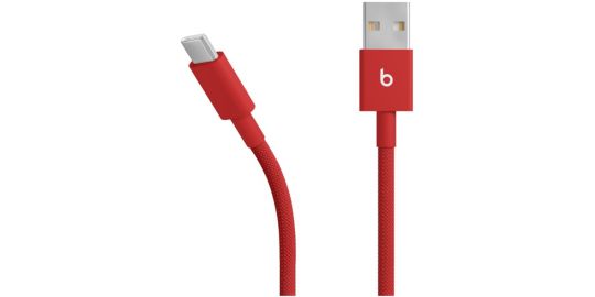 Câble de charge BEATS tissé USB-A vers USB-C 1M50 Rouge flash
