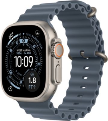 Montre connectee APPLE WATCH 49mm Tit Nat / Bleu Ocean Ultra