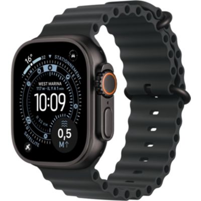 Location Montre connectée APPLE WATCH 49mm Tit Noir / Noir Ocean Ultra 3 Cell