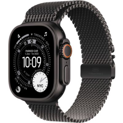 Location Montre connectée APPLE WATCH 49mm Tit Noir Milanais Ultra 3 S Cellul