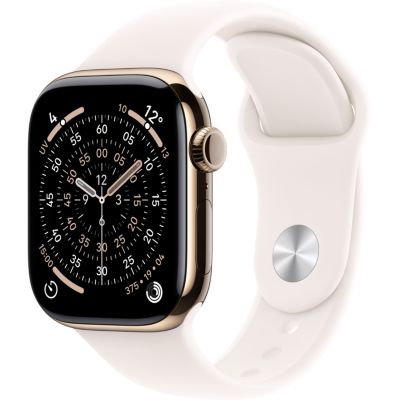 Location Montre connectée APPLE WATCH 42mm Tit Or / Rose Serie 11 S/M Cellular
