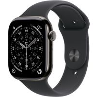Location Montre connectée APPLE WATCH 46mm Tit Ardoise / Noir Serie 11 M/L Cellular
