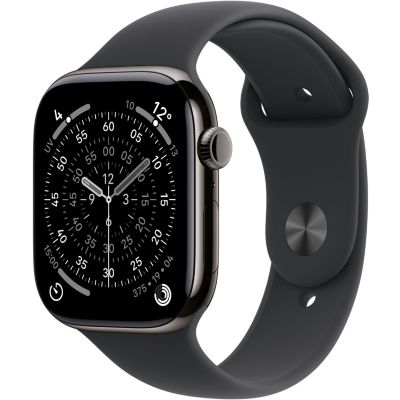 Location Montre connectée APPLE WATCH 46mm Tit Ardoise / Noir Serie 11 M/L Cellular