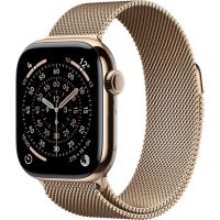 Location Montre connectée APPLE WATCH 46mm Tit Or Milanais Serie 11 S/M Cellul