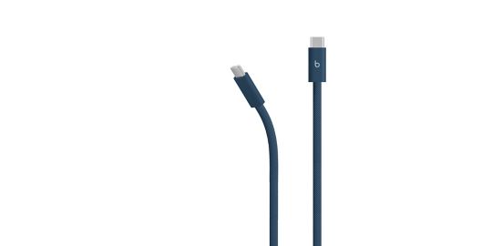 Câble USB C BEATS vers USB-C 240W 3M Tressé Bleu nitro