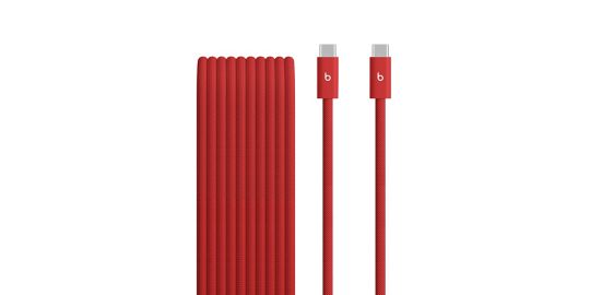 Câble USB C BEATS vers USB-C 240W 3M Tressé Rouge flash