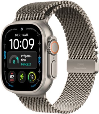Apple Watch - Montre Connectee Ultra 4 49mm Tit Naturel Mila