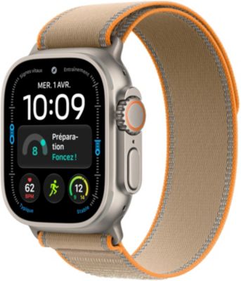 Montre connectée APPLE WATCH Ultra 4 49mm Tit Naturel /Sable M/L Cell