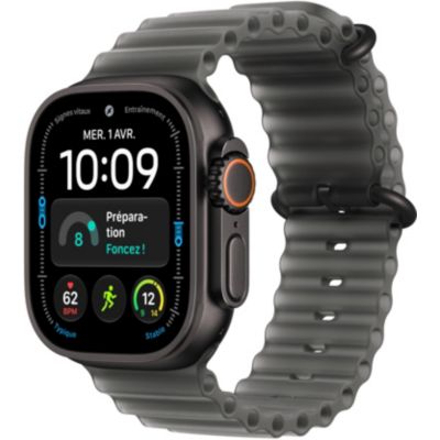 Location Montre connectée APPLE WATCH Ultra 4 49mm Tit Noir / Gris Ocean Cell