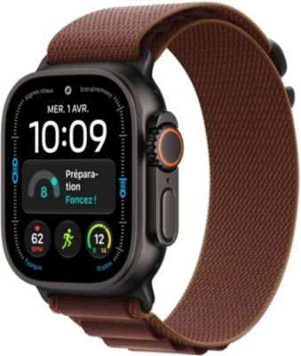 Montre connectée APPLE WATCH Ultra 4 49mm Tit Noir / Bord Alp L Cell