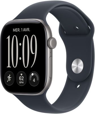 Montre connectée APPLE WATCH Serie 12 46mm Alu Gris / Bleu M/L