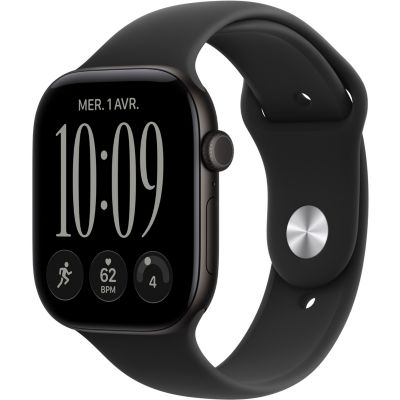 Location Montre connectée APPLE WATCH Serie 12 46mm Alu noir / noir M/L