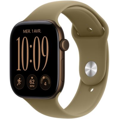 Location Montre connectée APPLE WATCH Serie 12 46mm Alu Bronze /Olive M/L Cell