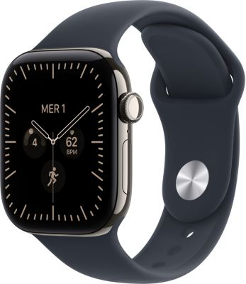 Montre connectée APPLE WATCH Serie 12 42mm Tit Nat / Bleu S/M Cell
