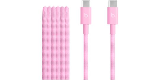 Câble BEATS USB-C vers USB-C 1.5m tisse rose neon